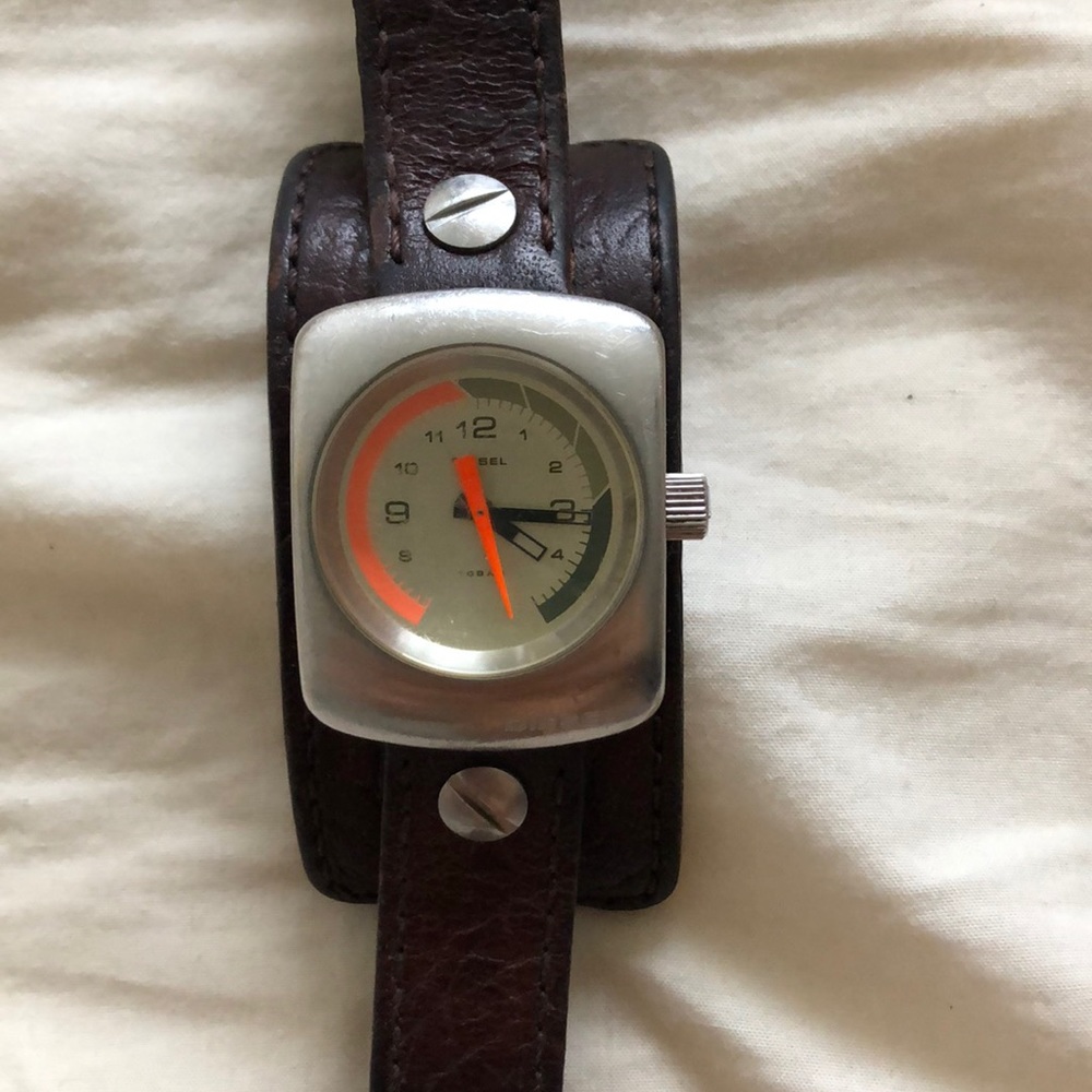 Diesel watch, dark brown